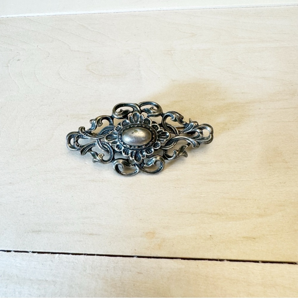 BLACHIAN Antik Schmuck  Signed BAS 835 Silver Brooch Vintage